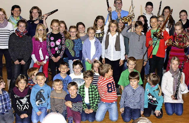 Das hat doch schon mal gut geklungen: ...gs der Jugend der Elzacher Stadtmusik.  | Foto: Stadtmusik