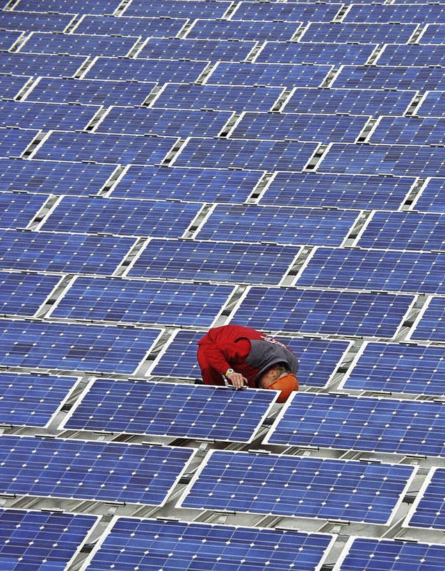 Mehr Strom erzeugen die deutschen Solarkraftwerke.  | Foto: Schneider