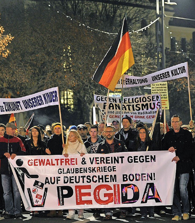 Pegida-Demonstration in Dresden   | Foto: dpa