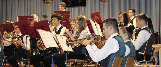 Die Aktiven des Musikvereins Griheim in Aktion.  | Foto: Ingeborg Grziwa