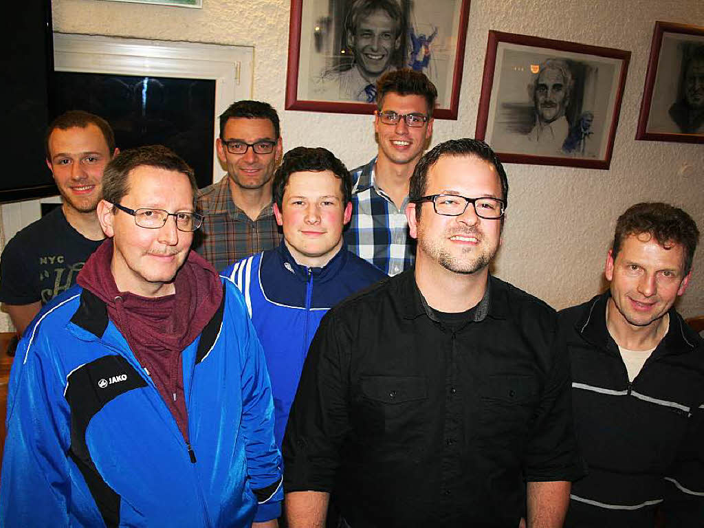 Der Vorstand des SC Gutach-Bleibach (von links): Simon Whrle,  Michael Otteny,  Michael Baumer, Philipp Klank,  Daniel Fischer,  Daniel Becherer und Siegfried Klble.