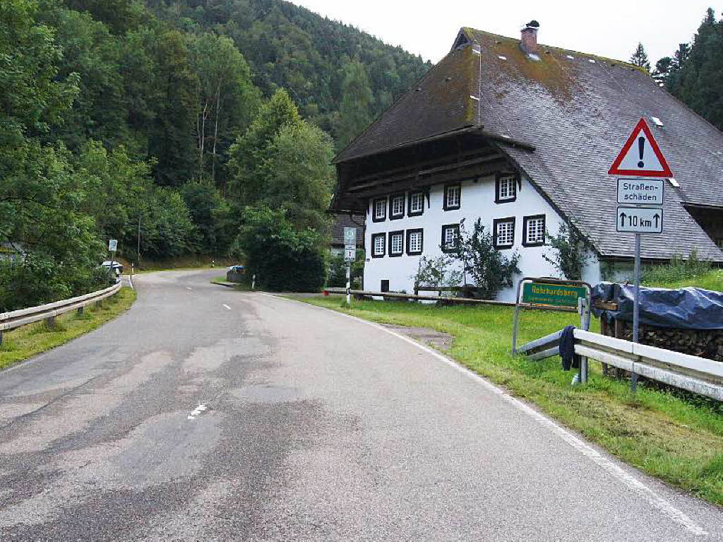 Ab hier ist alles dicht : Das Oberprechtler Hintertal wird ab dem „Wlderhaus“ gesperrt.