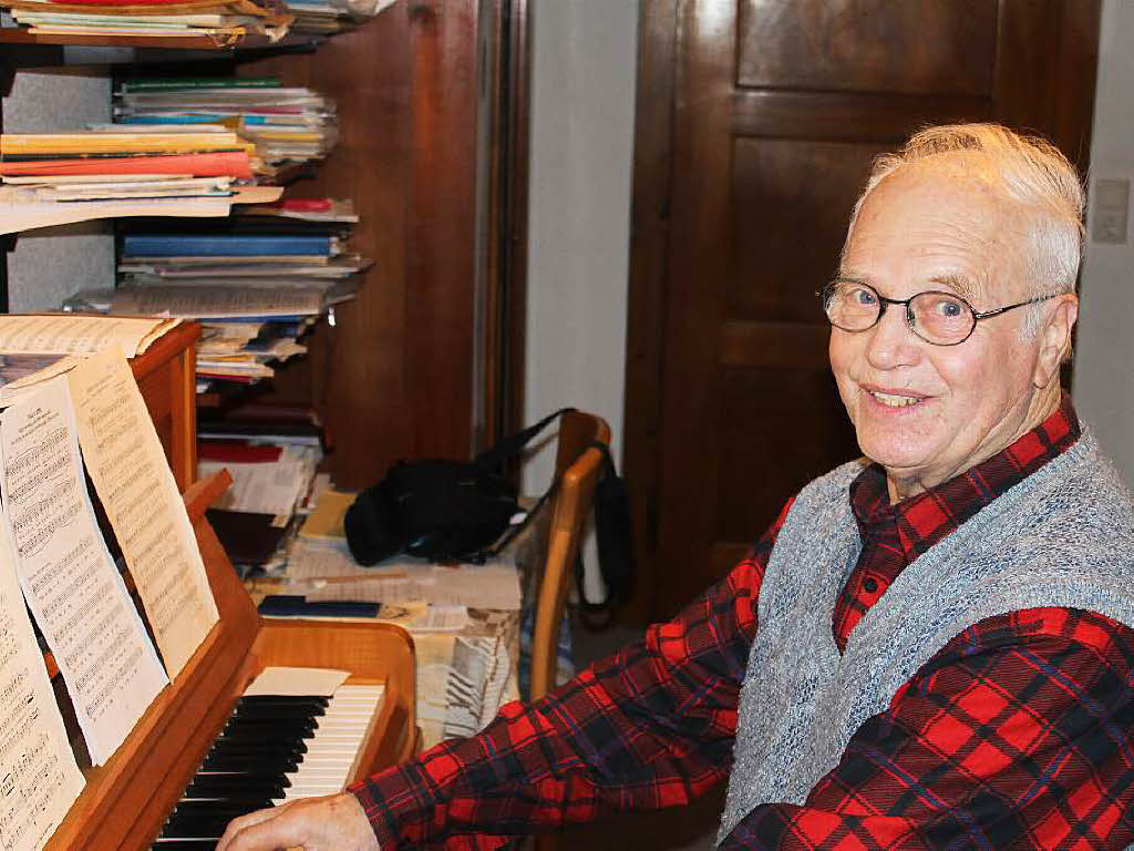 Franz Krumm aus Krzell ist seit Jahrzehnten Chorleiter in Krzell und Schwanau.