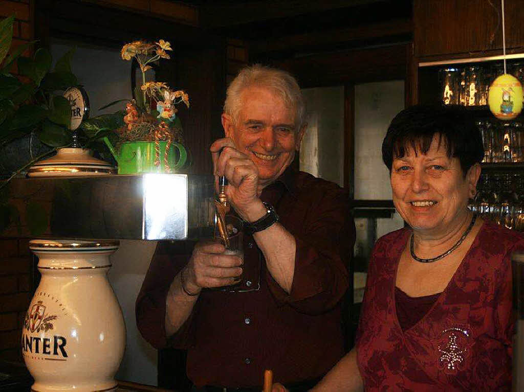 „Erst mal zur Ruhe kommen“: Irene und Walter Stolz geben das Gasthaus Anker in Ottenheim auf.