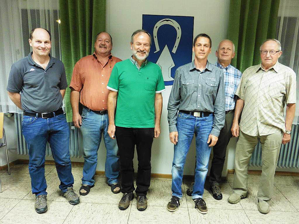 Der Vorstand des neuen Frdervereins fr die 950-Jahre-Feier in Ichenheim: (von links) Klaus Jger, Lothar Rudolf,  Hans-Jrg Hosch, der Vorsitzende Ralf Wollenbr, Friedhelm Tscherter und  Alex Kopf.
