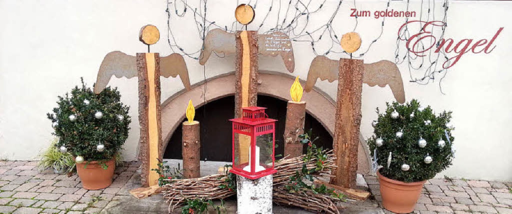 Auch das Glottertler Gasthaus zum Goldenen Engel hat  Schutzengel.  | Foto: Otto Binder