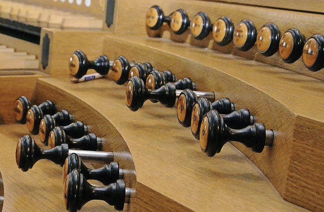 Register der  Orgel in der St. Josefskirche   | Foto: Schall (2), Bhm-Jacob (1), R. Frey (1), zvg (1)