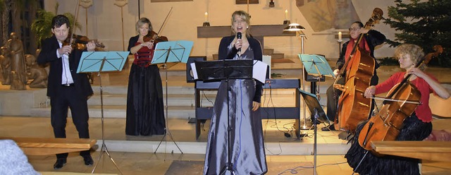 Jan Sosinski (von links), Nathalie Sos...elten als Odeon Ensemble in Grenzach.   | Foto: Sarah Nltner