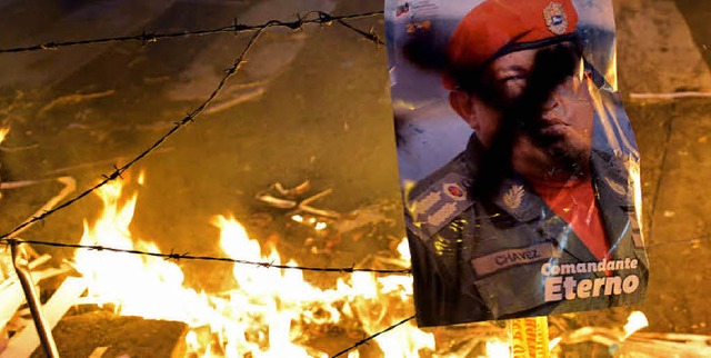 Die Spannungen in Venezuela nehmen zu ...vismus, die Ideologie von Hugo Chvez.  | Foto: AFP