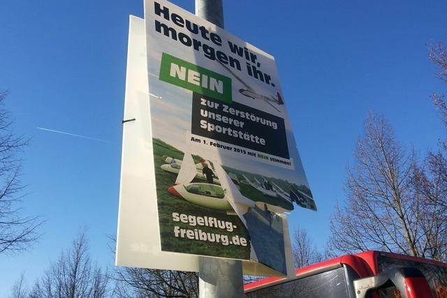 Unbekannte zerstren Plakate der Stadiongegner