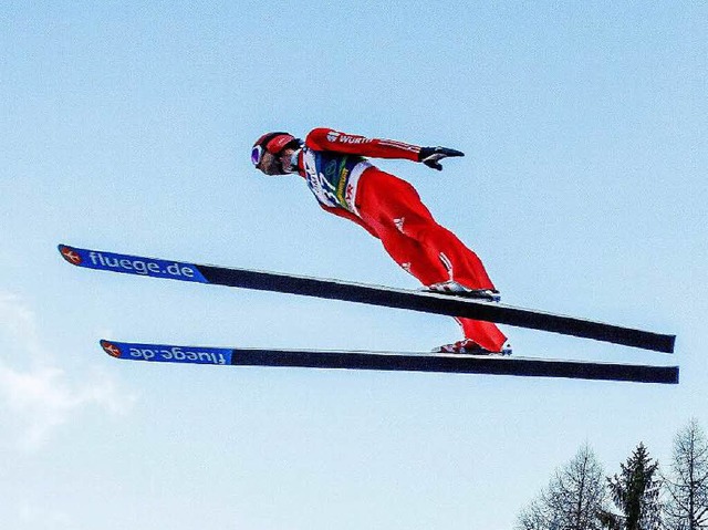 Skispringer Andreas Wank, der jetzt in...n sieben Wochen seinen Heim-Weltcup.    | Foto: dpa
