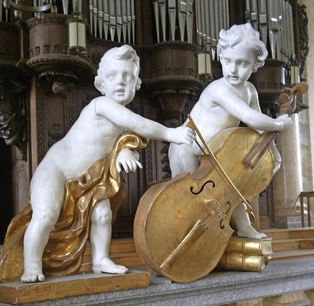 Die frhlichen, barocken Putten auf de...d zum Fest der Freude an Weihnachten.   | Foto: Thomas Mutter