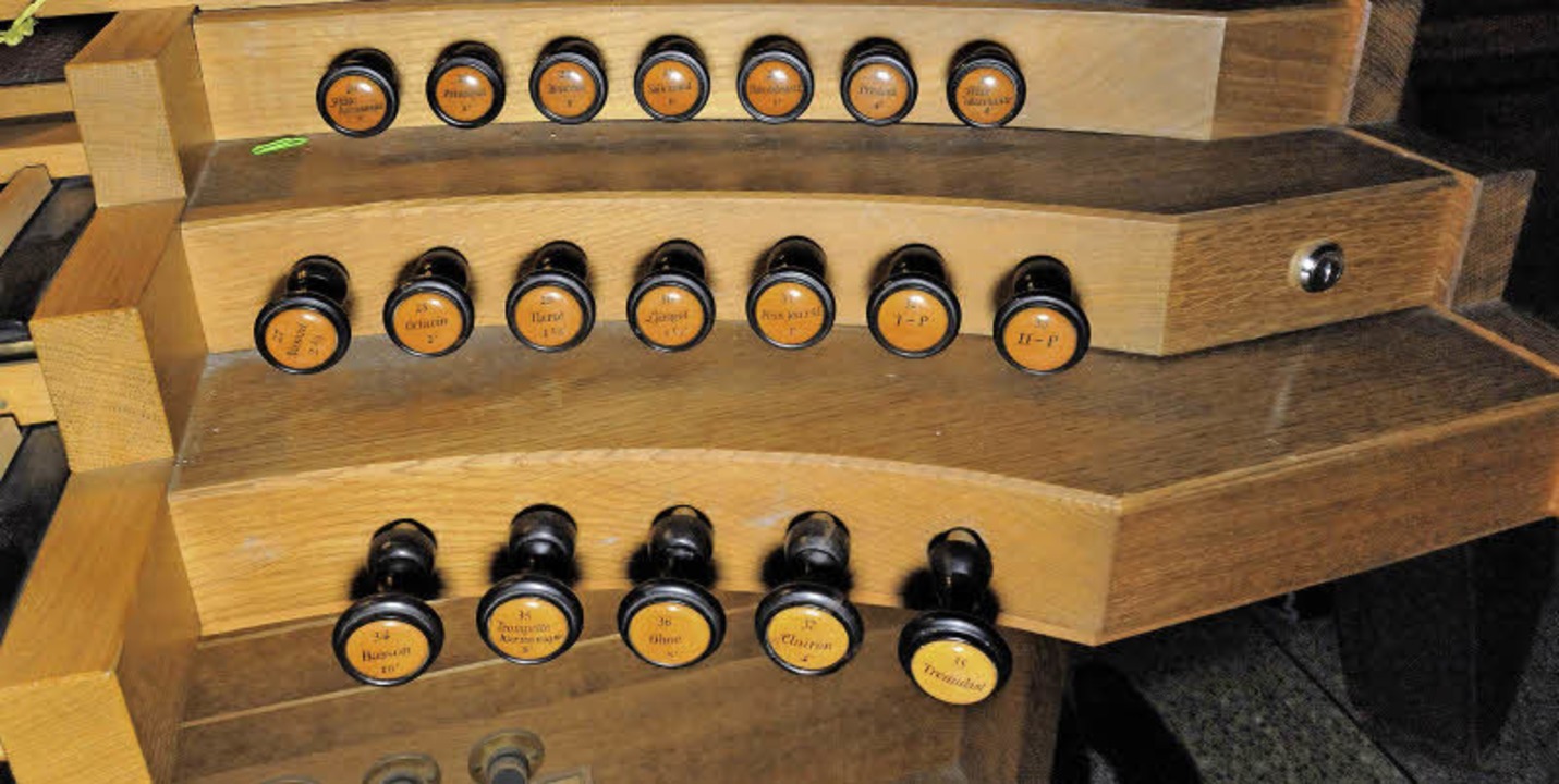 Nach französischem Vorbild sind die Re...ge der  Orgel in St. Jakobus gestaltet  | Foto: Markus Zimmermann               