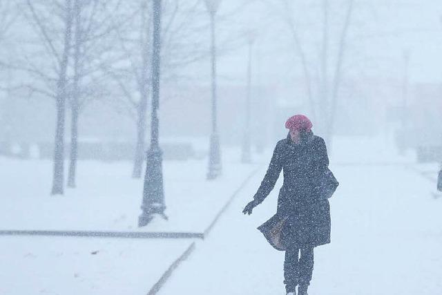 Schneesturm strzt Moskau in Chaos