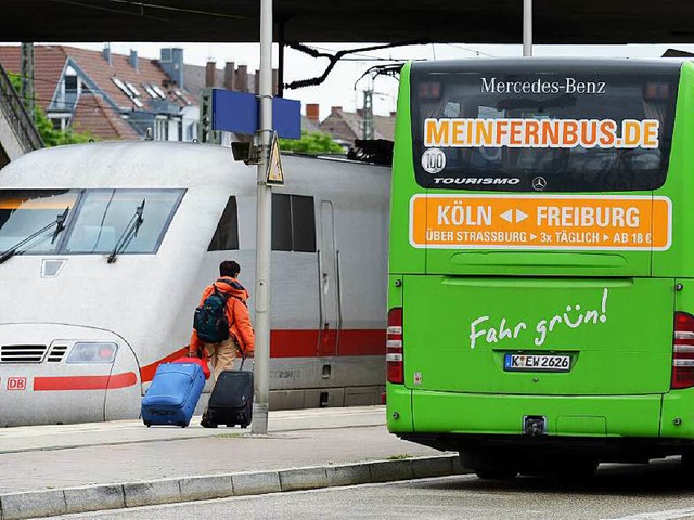 Harte Konkurrenz fr die Bahn.  | Foto: dpa