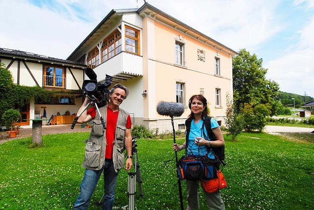 Dan Geller und Dayna Goldfine bei den ...ollbacher Ritter-Villa im Sommer 2009.  | Foto: Birgit-Cathrin-Duval