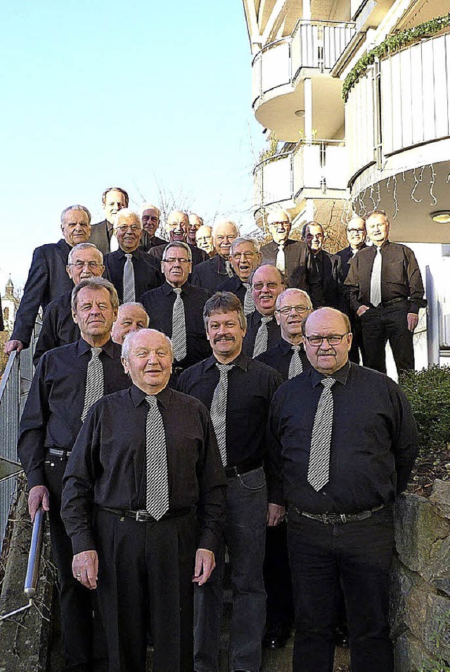 Auch in der Seniorenwohnanlage im Unterdorf sang der Mnnerchor Murg vor.   | Foto: Sigrid Schneider