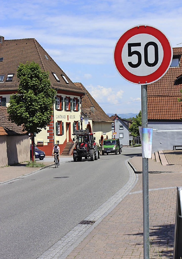 Tempo 50 ist  bald nicht mehr in Gottenheim erlaubt.   | Foto: Schneberg