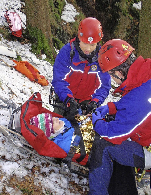 Die Bergwacht hat die Versorgung und d...fige Situation bei Rettungseinstzen.   | Foto: Verein