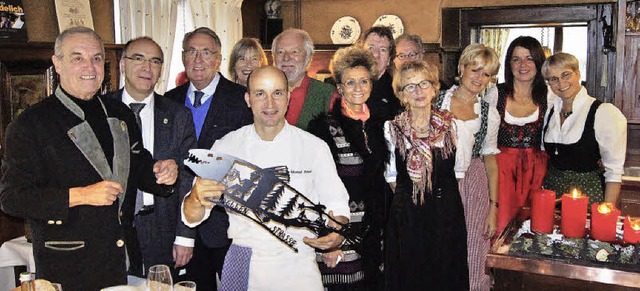 Organisator Raymond Waydelich, Brgerm...astgeberin Sandra Schck (von links).   | Foto: Roland Gutjahr