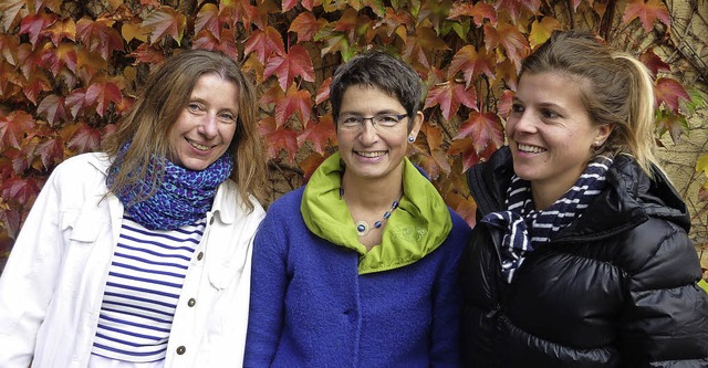 Claudia Hofmann, Susanne Denne und Fra...ch auf die Aktionen mit Jugendlichen.   | Foto: ZVG