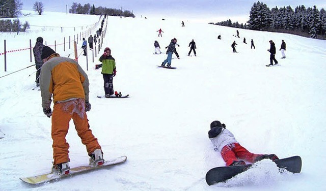 Am  Skilift Kappel herrscht in diesen Tagen reger Betrieb.   | Foto: Privat
