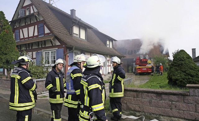 Fr Gesprchsstoff sorgte eine  Brands...etzte Fall im September dokumentiert.   | Foto: Dieter Fink/Bastian Henning
