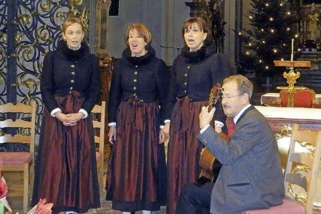 Pnktlich zum Konzert kam der Schnee