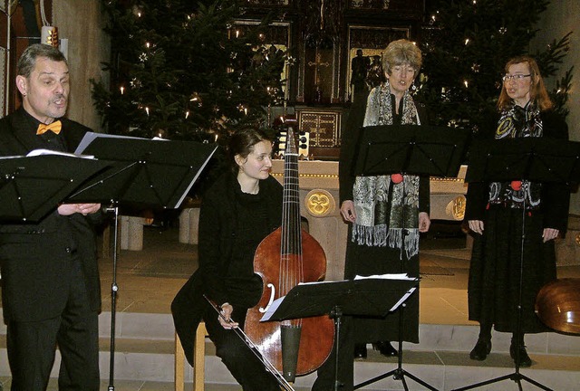 Mit geistlicher und weltlicher Musik a...ert in der Eichsler St. Galluskirche.   | Foto: Roswitha Frey