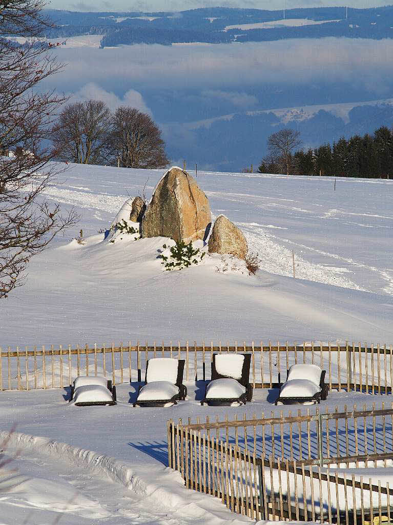 Das Jahr legte einen Bilderbuchstart hin. Zumindest auf den Bergen, wie hier auf dem Schauinsland, gab’s am Neujahrstag reichlich Schnee und Sonne pur.