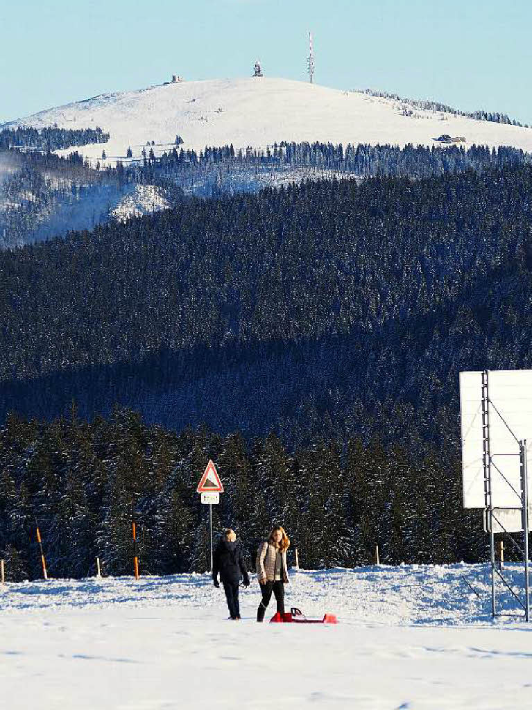 Das Jahr legte einen Bilderbuchstart hin. Zumindest auf den Bergen, wie hier auf dem Schauinsland, gab’s am Neujahrstag reichlich Schnee und Sonne pur.