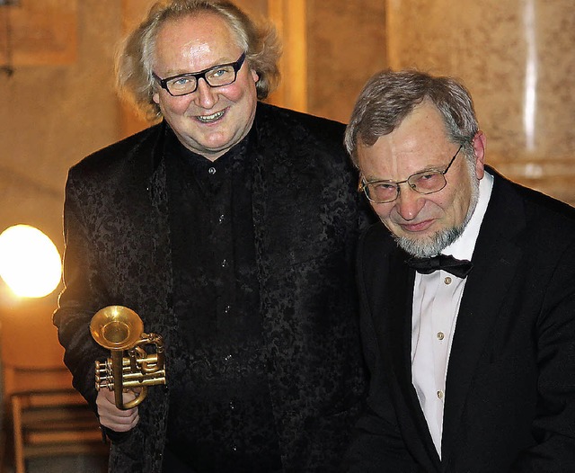 Reinhold Friedrich (links) und Bernhard Marx   | Foto: Cornelia Liebwein
