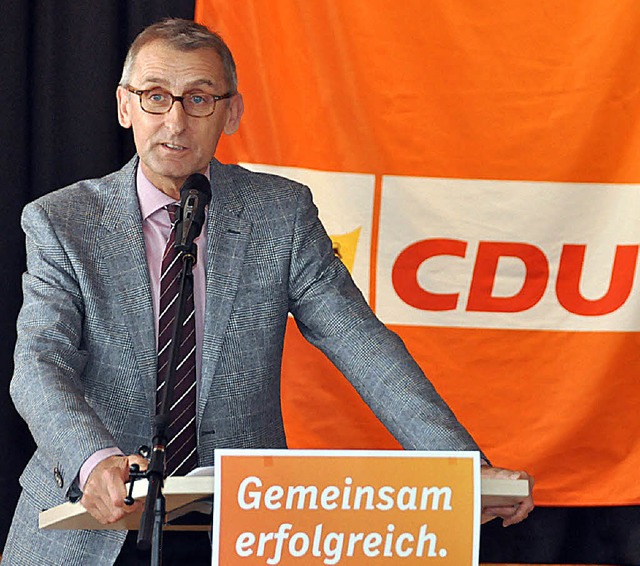 CDU-Kreisvorsitzender  und Bundestagsabgeordneter Armin Schuster  | Foto: Gramespacher