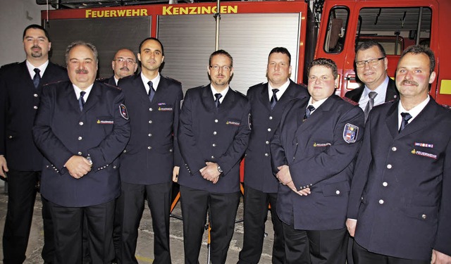 Ehrungen bei der Feuerwehr Kenzingen: ...eneralversammlung am Montag verliehen.  | Foto: Ilona Hge