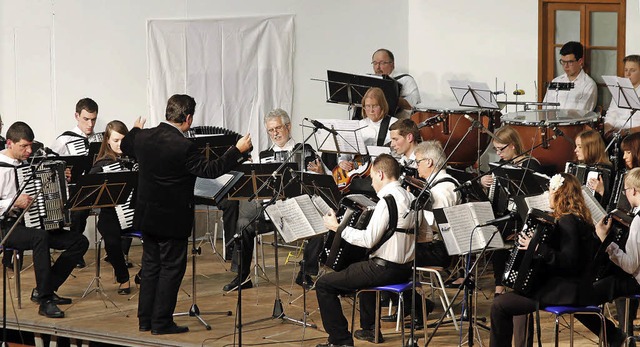 Auf eine musikalische Weltreise nahm das Orchester die Besucher mit.   | Foto: fotos: heidi fssel