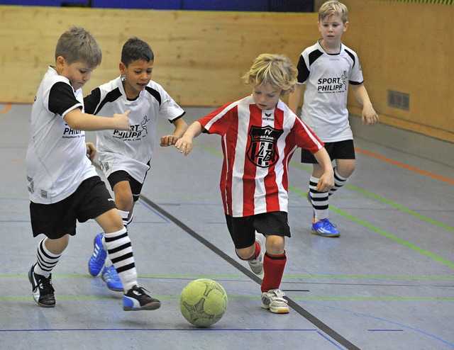 Begeisterte Jugendfuballer beim FV Tumringen.  | Foto: Andr Roos