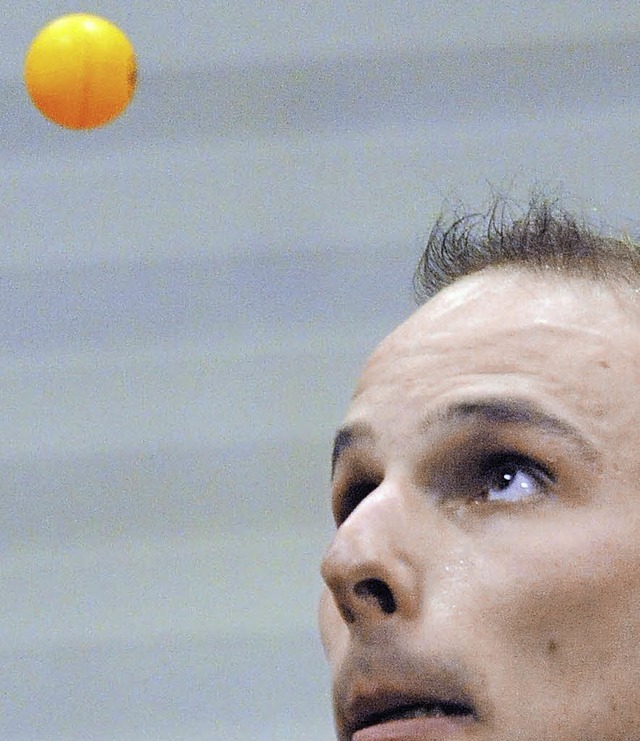 Nur den kleinen Ball im Blick hatten d...nalen Tischtennisturnier in Blumberg.   | Foto: Patrick Seeger