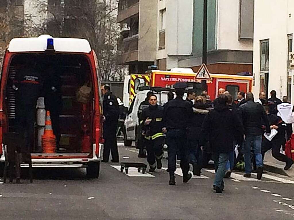 Blutiger Anschlag auf die Satire-Zeitung „Charlie Hebdo“ in Paris.