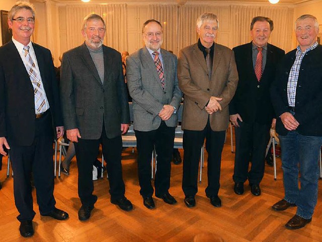 Abschied aus dem Gemeinderat: Stadtver...svorsitzender Paul Renz und Alois Ockl  | Foto: Peter Gerigk