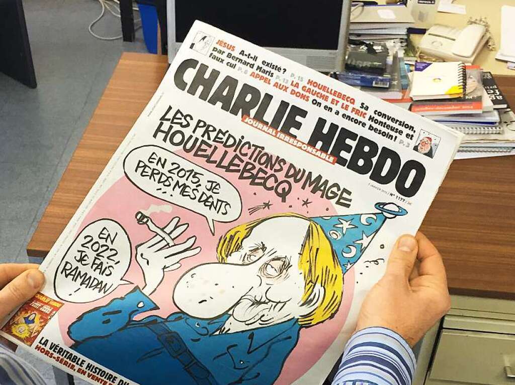 Islam, Christentum, Judentum: Keine Religion ist sicher vor den giftigen Bleistiftstrichen des franzsischen Satiremagazins „Charlie Hebdo“.