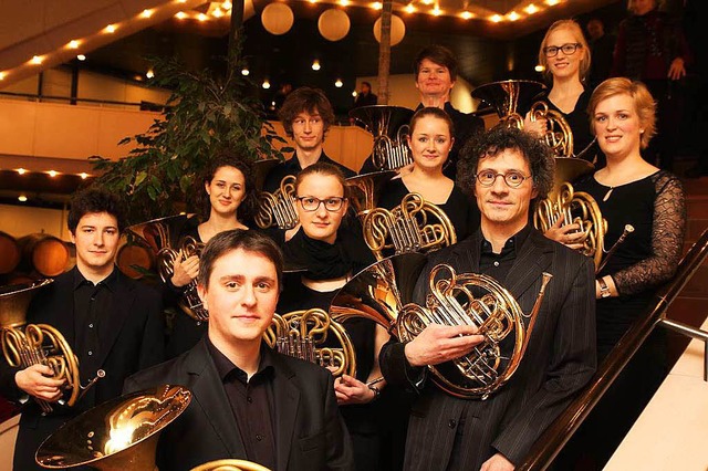 Die Stuttgarter Hornklasse wird in Bre...em Pianisten Andreas Frese auftreten.   | Foto: MIchael Grom