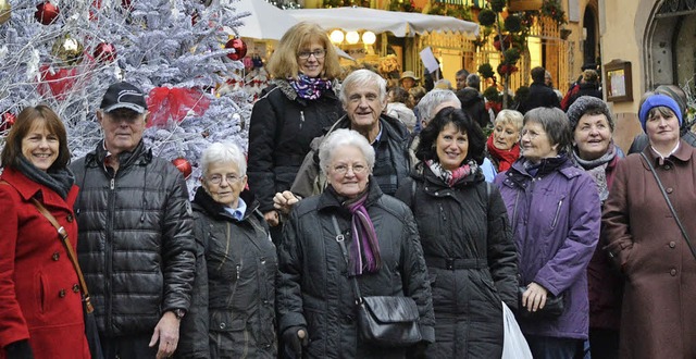 Die reiselustigen Todtnauer erkundeten...terung die Colmarer Weihnachtsmrkte.   | Foto: zvg