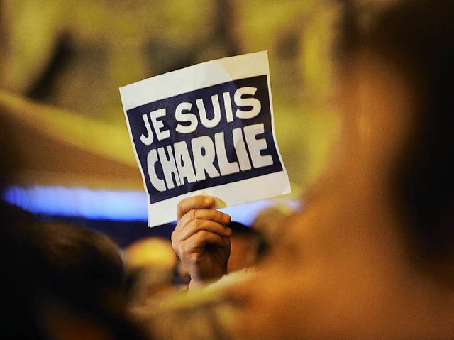 Solidaritt mit den Ermordeten in Paris.  | Foto: AFP