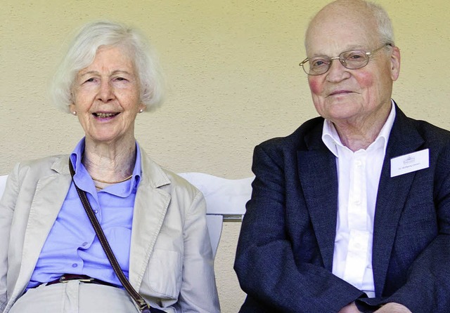 Das Stifterehepaar Christa und Wolfgan... bei einer Veranstaltung am Birklehof.  | Foto: Joachim Frommherz