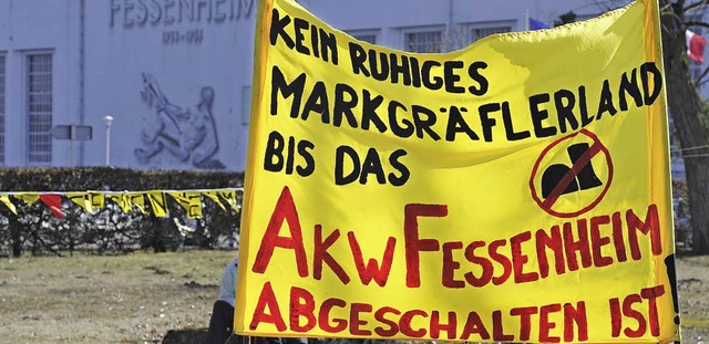 Die Anti-Atomkraftbewegung in der Regi...e Meiler in Fessenheim vom Netz geht.   | Foto: Archivbild/Mnch