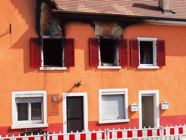 In diesem Haus starb die 61-Jhrige Fr...u wurde Opfer eines Gewaltverbrechens.  | Foto: Michael Haberer