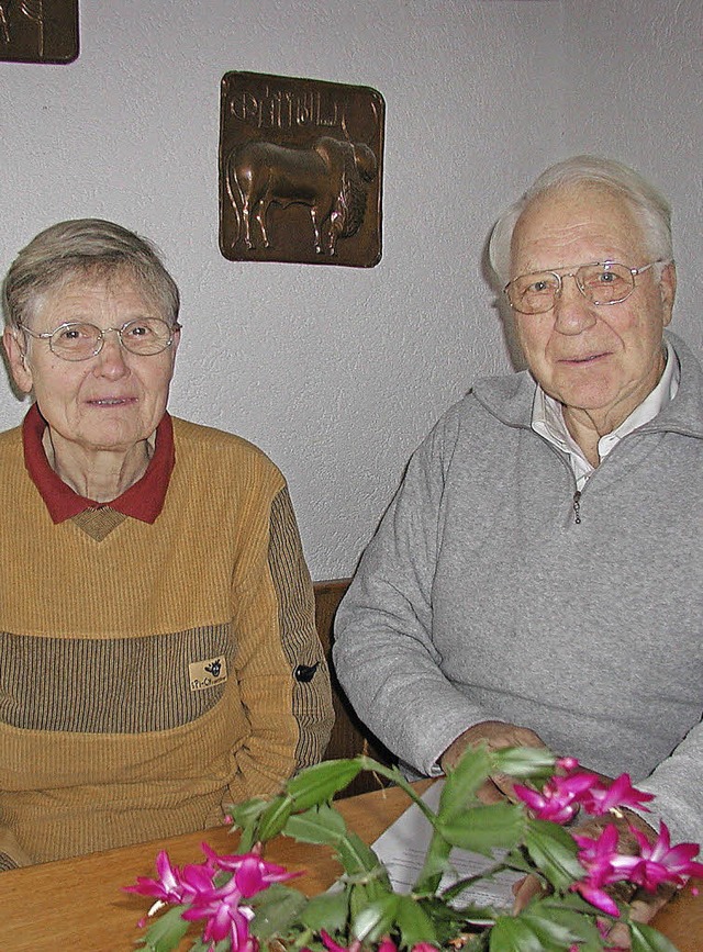 Ruthild und Detlef Meyer-Oehme in ihrem Haus in Auggen   | Foto: Dorothee Philipp