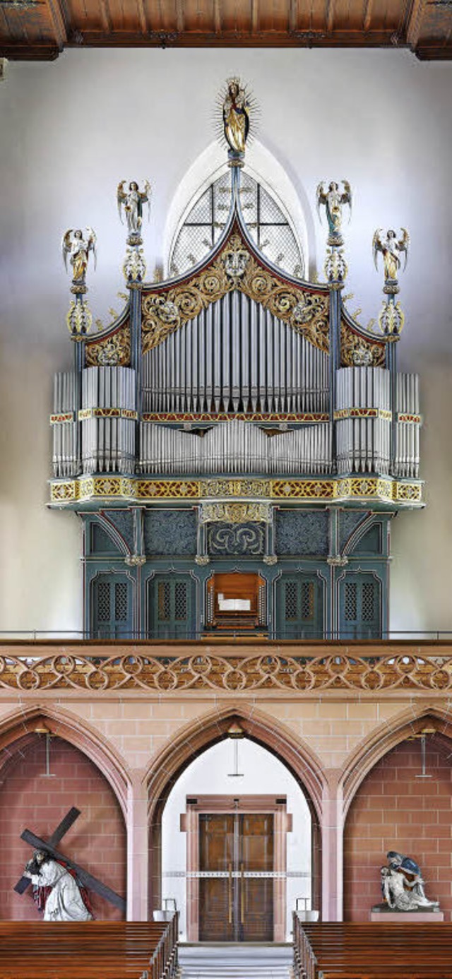 Eine beeindruckend groe Orgel in eine...nster sollen auch reprsentativ sein.   | Foto: Erwin Reiter