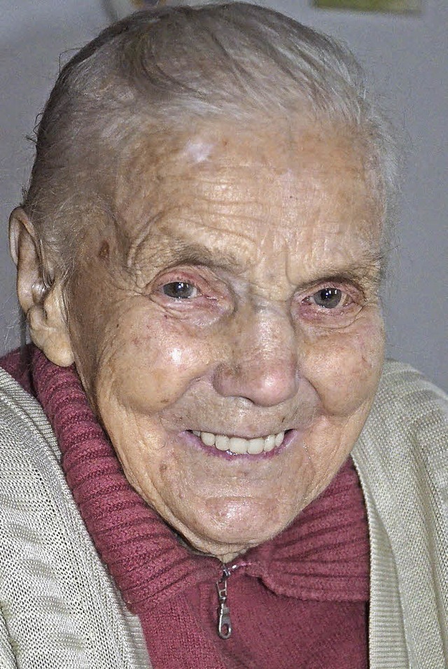 Luise Fehrenbach wird heute 100 Jahre   | Foto: A.  Wehrle