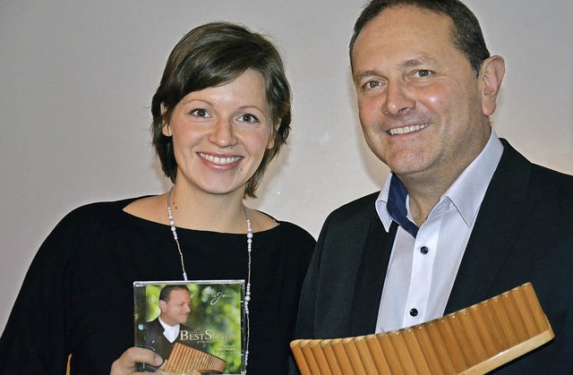 Oskar Javelot mit Frau Bettina Ankermann  | Foto: Alexandra Wehrle